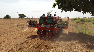 Piantatrice piana del seme di fila della macchina 100hp due della piantatrice della manioca 0.5ha/H