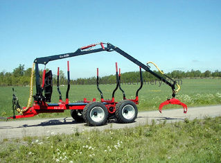 10 Ton Log Crane Trailer, industria 2.5m2 Crane For Trailer idraulico di silvicoltura